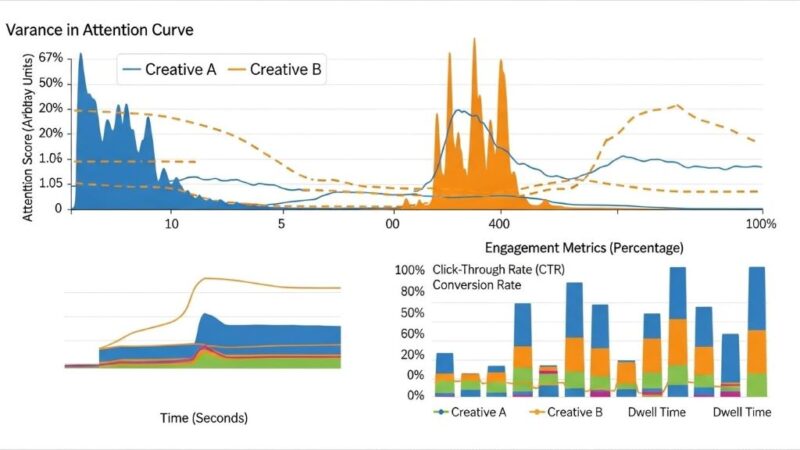Attention-Curve Variance Testing for Ad Creatives
